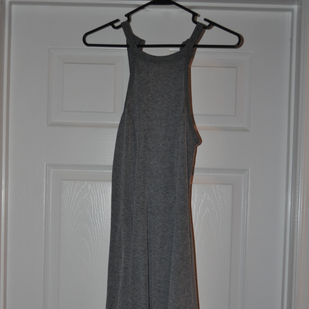 Black and White Striped Dress